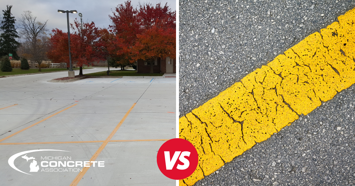 Concrete vs. Asphalt Comparing Thickness and Strengths